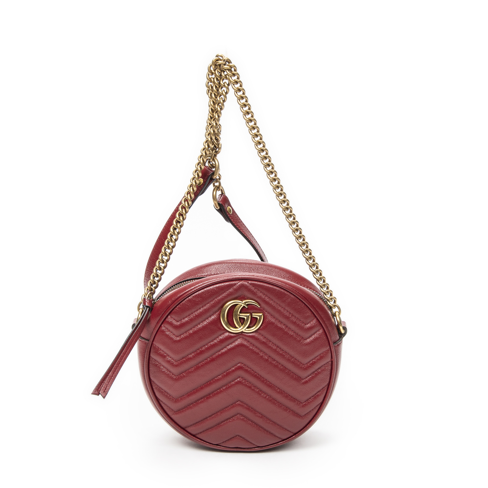 Gucci Mini GG Marmont Round Crossbody - Picture 1 of 10